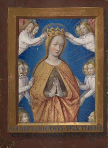 The Coronation of the Virgin; Book of Hours, about 1480-1490. Creator: Jean Bourdichon.