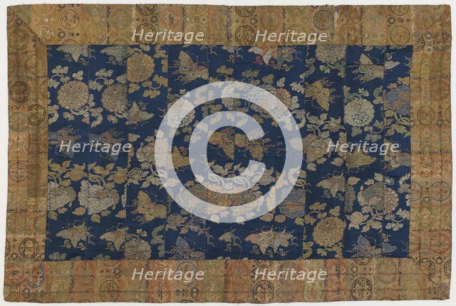 Buddhist monk's mantle, modified for use as wall hanging, Edo period, 18th century. Creator: Unknown.