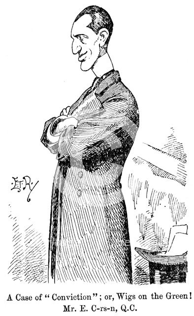 Edward Carson, Irish-born British politician and jurist, 1898. Artist: Unknown