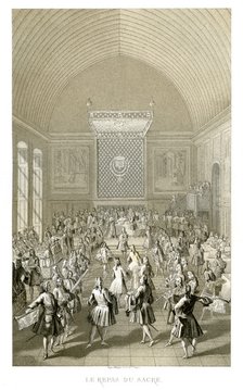 The Coronation Meal, 1715, (1885). Creator: Urrabieta.