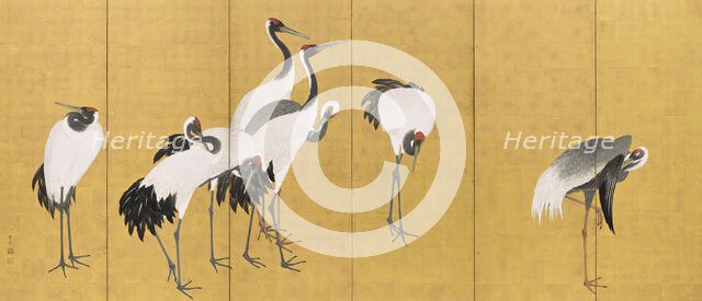 Cranes (image 1 of 20), An'ei period (1772-1780). Creator: Maruyama Okyo.