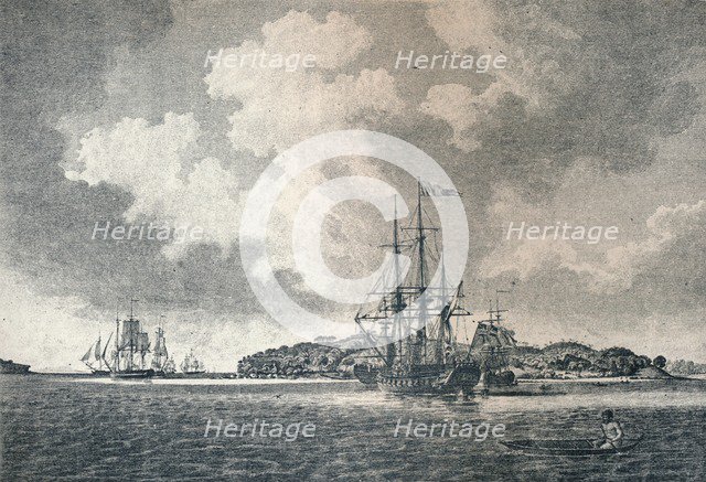 'A View of Botany Bay', 1789. Artist: Robert Clevely.