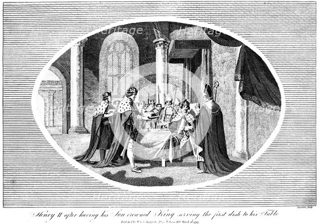 King Henry II (1133-1189), 1793.Artist: Saunders