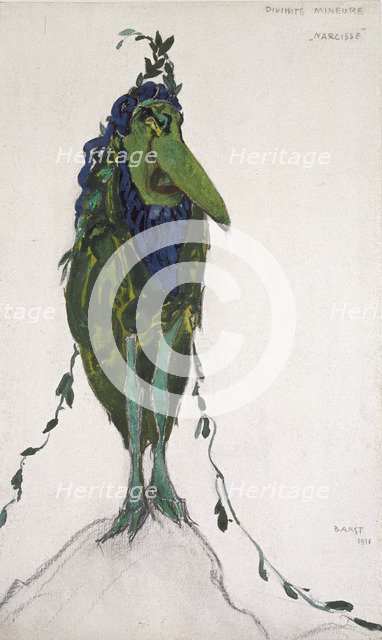 Costume of 'La Divinite Mineure' for 'Narcisse', 1911. Artist: Leon Bakst.