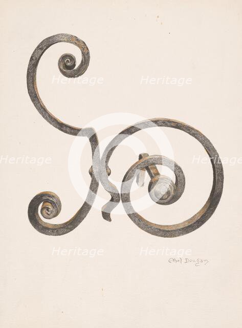 Andirons, c. 1939. Creator: Ethel Dougan.