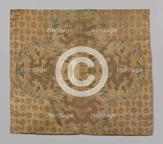 Uncut Yardage (Dress Fabric), China, Kangxi period, Qing dynasty (1644-1911), 1700/25. Creator: Unknown.