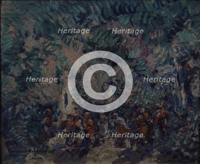 Stage design for the ballet Corsair by A. Adam, 1911. Artist: Korovin, Konstantin Alexeyevich (1861-1939)