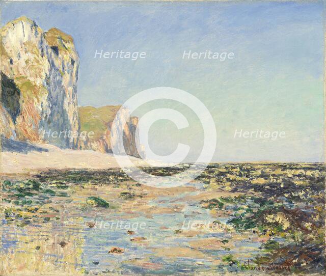 Seashore and Cliffs of Pourville in the Morning, 1882. Creator: Monet; Claude (1840-1926).