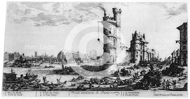 'Vue Ancienne de Paris', c1615-1635 (1924). Artist: Jacques Callot