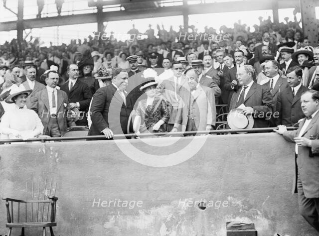 Baseball, Professional - L T R: Taft; Mrs. Knox; Sec. P.C. Knox; Vice President Sherman..., 1912. Creator: Harris & Ewing.