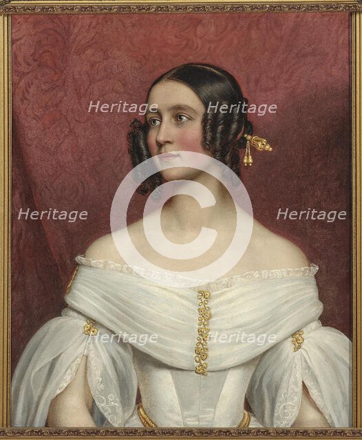 Princess Adelgunde of Bavaria (1823-1914) as Bride, 1842. Creator: Stieler, Joseph Karl (1781-1858).