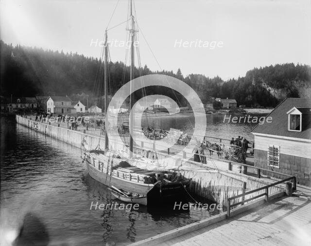 Pier at Murray Bay, St. Lawrence River, between 1890 and 1901. Creator: Unknown.