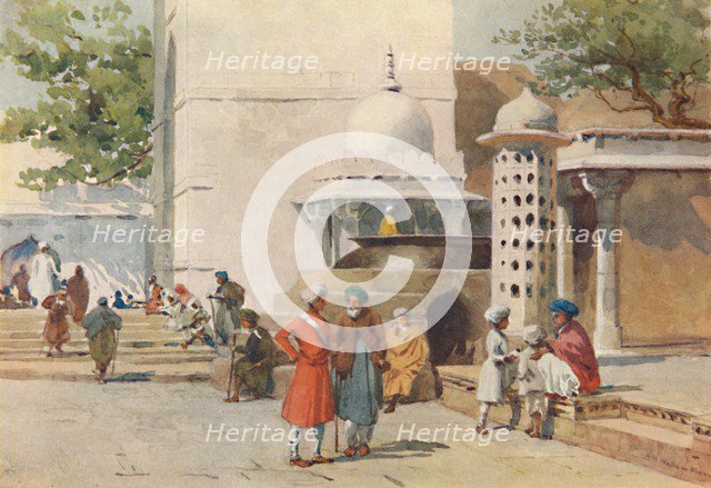 'The Cauldron at the entrance to the Dargah, Ajmere', c1880 (1905). Creator: Alexander Henry Hallam Murray.