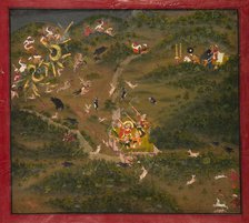 Maharaja Jagat Singh Hunting, 1734-1751. Creator: Unknown.