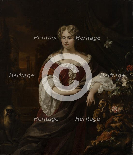 Portrait of a lady, c1700. Creator: Jan Weenix.