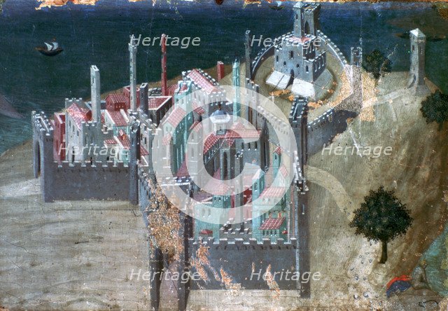 'View of a Coastal City', c1300-1348. Artist: Ambrogio Lorenzetti