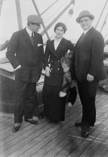 Antonio Scotti, Lucrezia Bori, Pasquale Amato, 1912. Creator: Bain News Service.