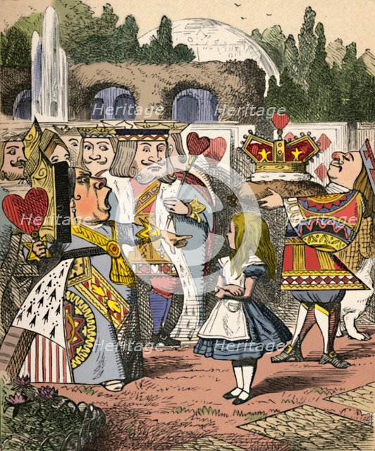 'Off with her head! Alice and the Red Queen', 1889. Artist: John Tenniel.