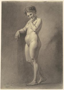 Female Nude, c. 1872. Creator: Walter Shirlaw.