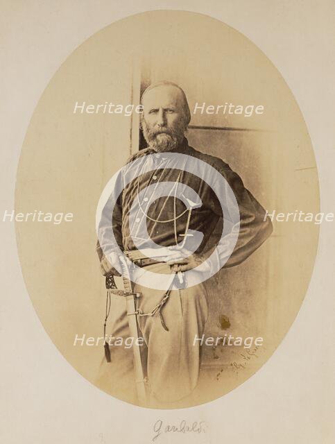 Portrait of Giuseppe Garibaldi, 1860. Creator: Gustave Le Gray.