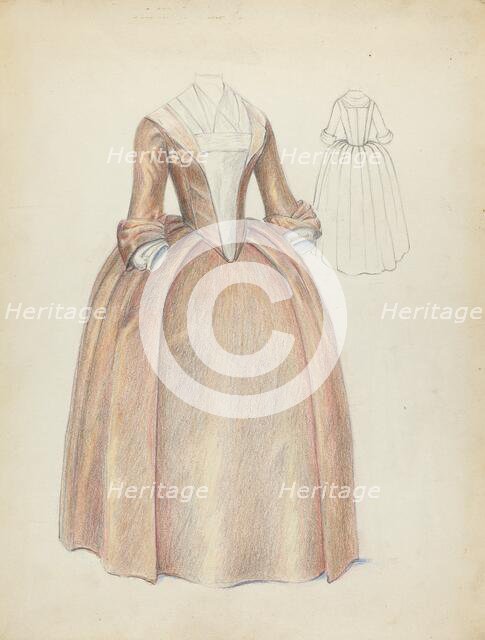 Woman's Dress, c. 1940. Creator: Jessie M. Benge.