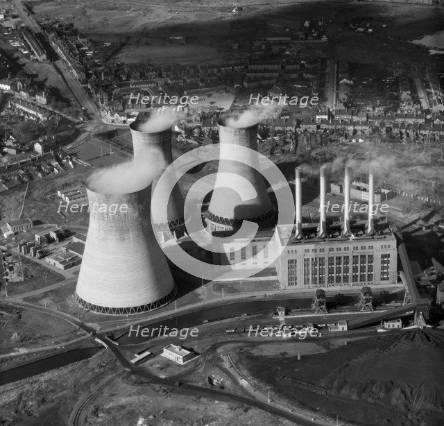 Ocker Hill Power Station, Tipton, Staffordshire, 1957. Artist: Aeropictorial Ltd.