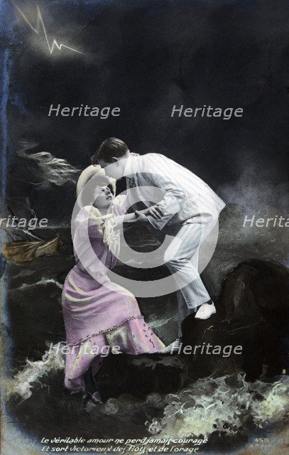 Vintage French postcard, c1900. Artist: Unknown