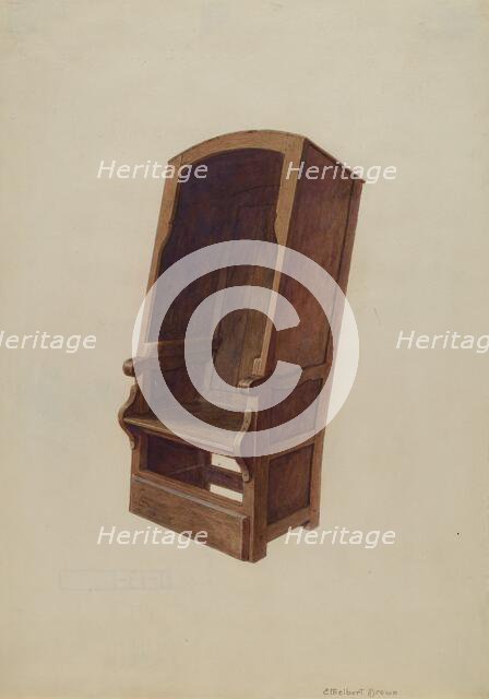 Chair, c. 1941. Creator: Ethelbert Brown.