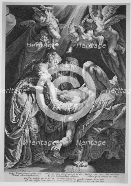 Judith Beheading Holofernes, 1590-1650. Creator: Cornelis Galle I.
