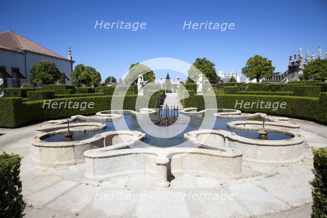 Pond in the Garden of the Episcopal Palace, Castelo Branco, Portugal, 2009.  Artist: Samuel Magal