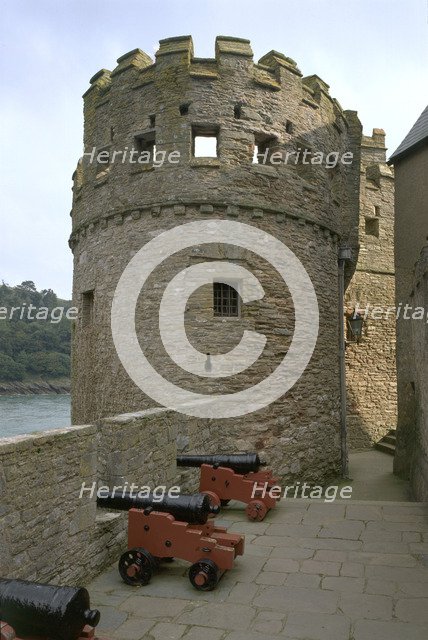 Dartmouth Castle, Devon, 1999. Artist: J Richards