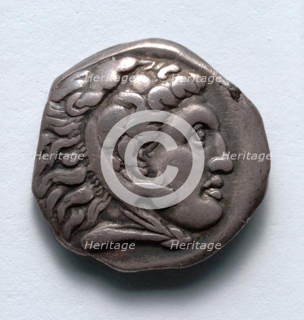 Rhodian Drachma: Club, Bow, and Owl (reverse), 387-300 BC. Creator: Unknown.