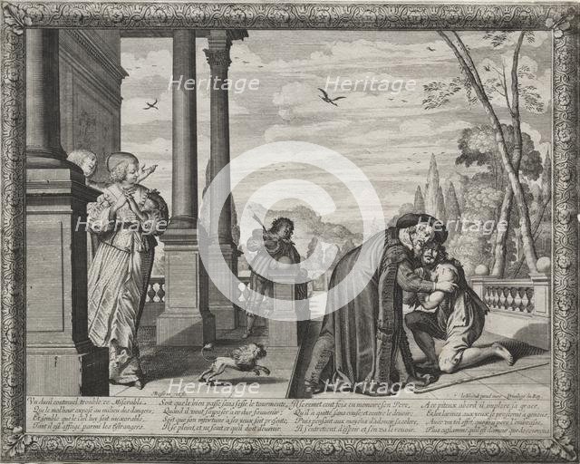 The Prodigal Son: The Return of the Prodigal. Creator: Abraham Bosse (French, 1602-1676).
