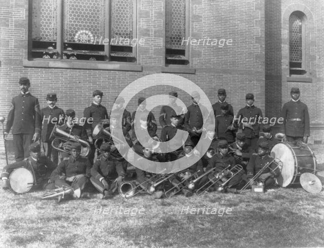 Hampton Institute, Va. - the band, 1899 or 1900. Creator: Frances Benjamin Johnston.