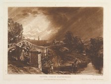 Water Cress Gatherers, Rails Head Ferry Bridge, Twickenham (Liber Studiorum, pa..., January 1, 1819. Creator: JMW Turner.