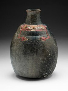 Bottle with Incised Geometric Figure, 650/150 B.C. Creator: Unknown.