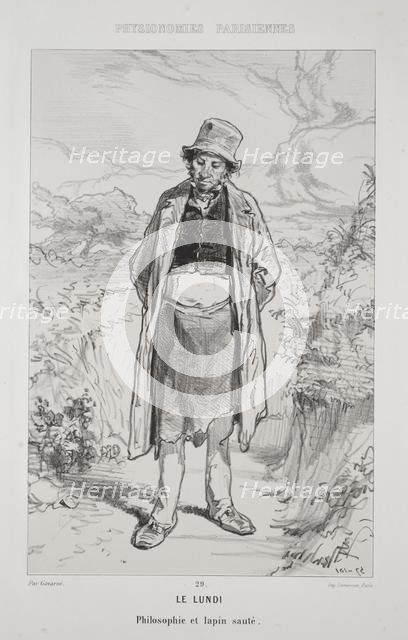 Le Lundi. Creator: Paul Gavarni (French, 1804-1866).