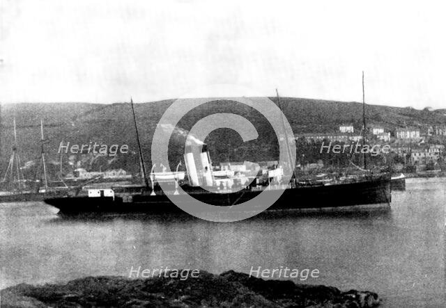 The steam-ship "Channel Queen" in Fowey Harbour, 1898. Creator: Millman.