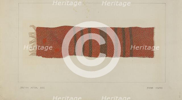 Linsey Blanket, c. 1938. Creator: Frank Maurer.