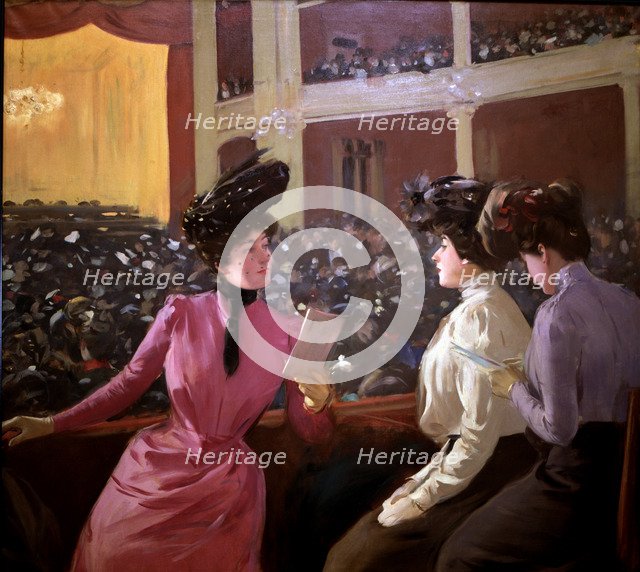  'Theater Novedades', 1901-1902, oil by Ramon Casas.