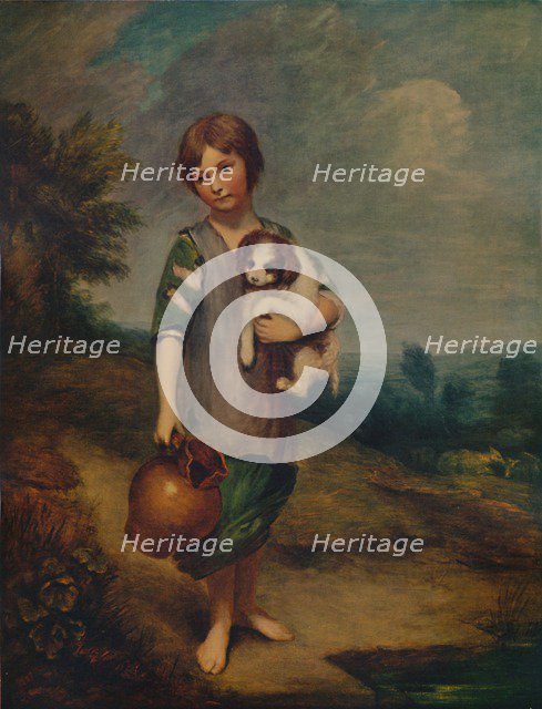 'Cottage Girl with Dog and Pitcher', 1785, (1935). Artist: Thomas Gainsborough.