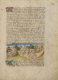 Sri Lanka (Trapponee); Livre des merveilles du monde (Book of the Marvels of the..., about 1460-65. Creator: Master of the Geneva Boccaccio.