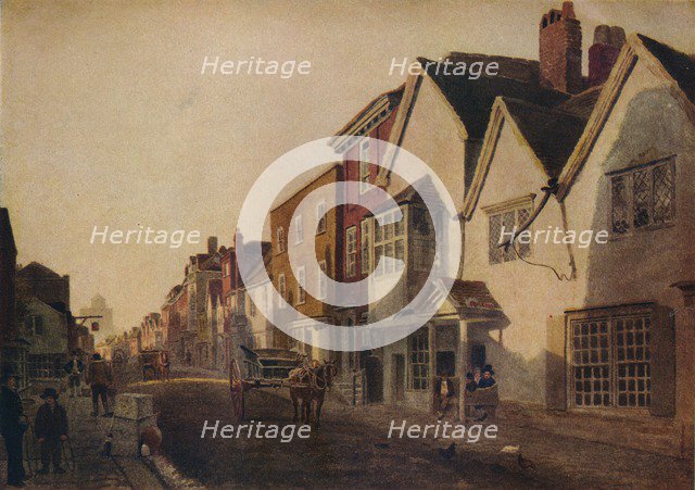 Eton High Street, c19th century, (1924). Creator: Peter de Wint.