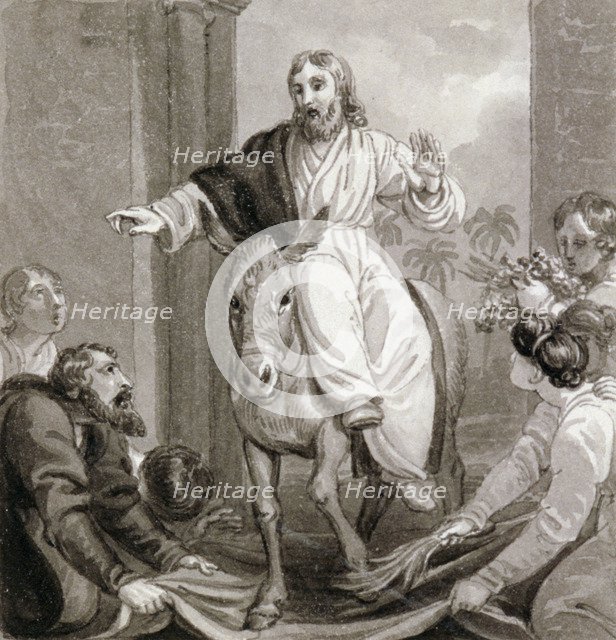 'Christ entering Jerusalem', Israel, c1810-c1844.  Artist: Henry Corbould 