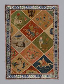 Panel (Dress Fabric), China, Qing dynasty (1644-1911), 1875/1900. Creator: Unknown.