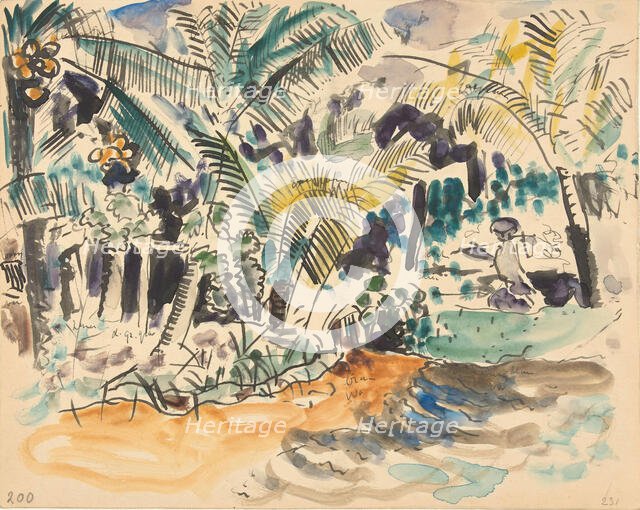 Landscape with palms, 1886-1947. Creator: Pierre Jean Apol.