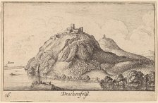 Drachenfels, 1635. Creator: Wenceslaus Hollar.