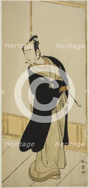 The Actor Matsumoto Koshiro IV as Izutsu Onnanosuke (?) in the Play Keisei Tsuki no..., c. 1775. Creator: Shunsho.