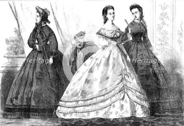 Paris fashions for February, 1864. Creator: Unknown.