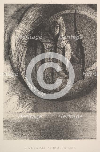 And over there, the Astral Idol, the Apotheosis, 1891. Creator: Odilon Redon.